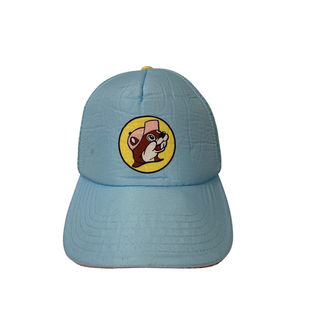 Buc-ees Baby Blue Trucker Hat Adjustable